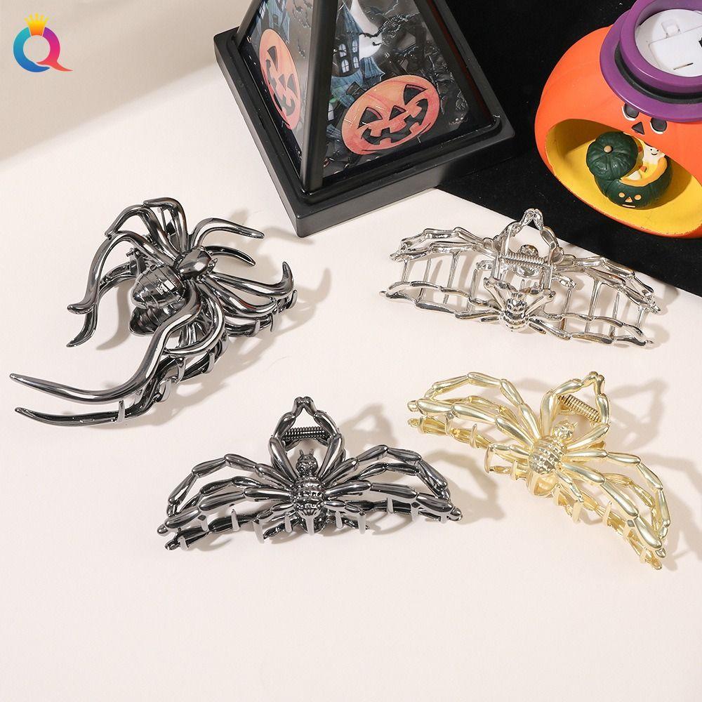 Gold Halloween Hair Claw Spider Barrette Headdress Large Hair Clip  Girls
