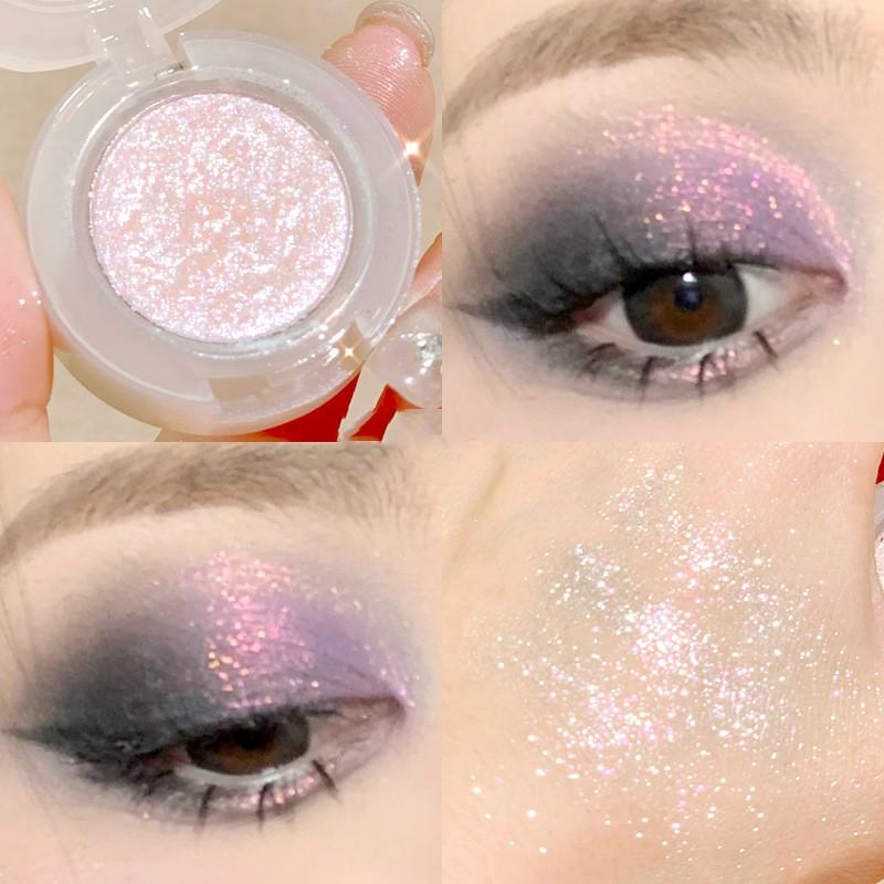 Glitter Eyeshadow Pearlescent Highlighter Powder Makeup Diamond Eye Shadow Palette Bright Shiny Eye Makeup Cosmetics