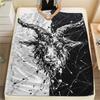 1Pc Goat Demon Print Flannel Blanket, High Quality Comfortable for All Seasons, Home Decor, Warmth and Comfort, Perfect for Christmas Gifts W141