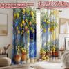 2D flat Photography Backdrop Background Banner Blue Door Lemon Garden 100% Polyester Family Party Use for Suitable for