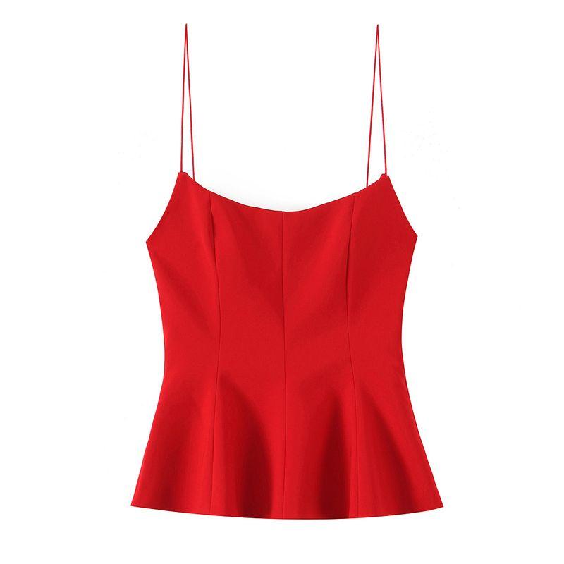 Kaslead New Women Clothes Western Style Versitile Fashion Elastic Short Skirt Hem Top 8280333