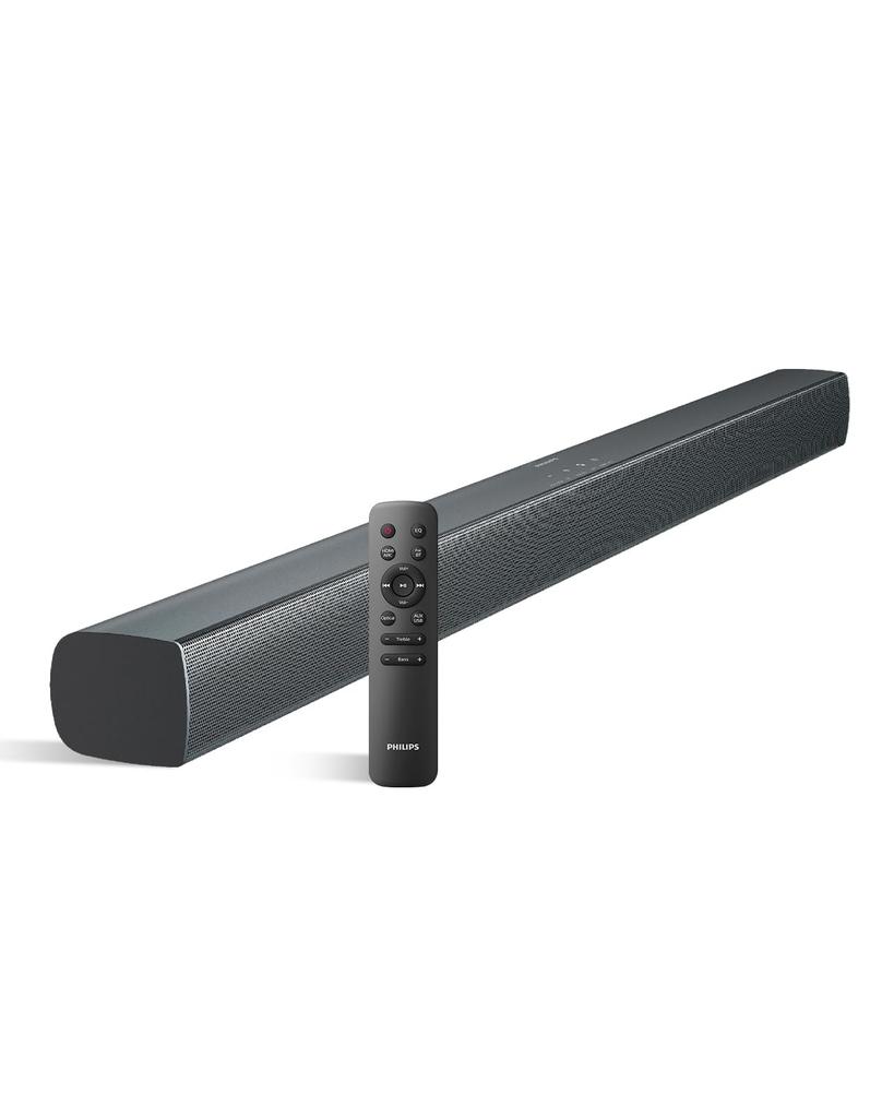 Philips TAB4288 (Black) Soundbar for TVs with Bluetooth 5.3, Smartphone and Wireless Compatible, Music, Games, Movies, and News, Optical Digital, AUX
