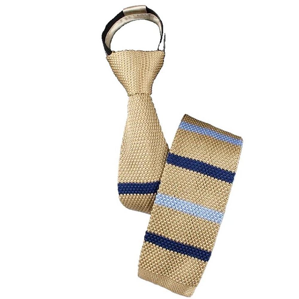 Adjustable Lazy Men Knot-free Tie Flat Head Automatic Zipper Necktie  Suit Accessories