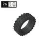 BRICKE 56898 Building Block Tire 43.2mmx14mm, Compatible with LEGO MOC Bricks
