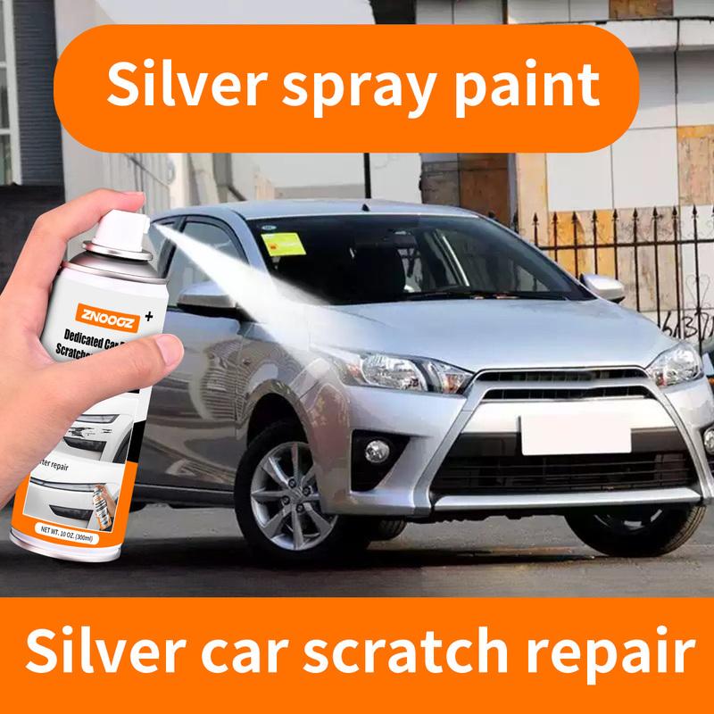 Silver Car Scratch Repair Spray Car Scratch Paint Pen Deep Scratch Repair Removal Silver Car Paint Pen 300ml