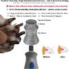 Painless for Dremel Dog Nail Grinder Attachment Replacement heads - Diamond Bit Refills tip Fit Dremel 7760 & 7350, Smooth Grinder Tool Accessories