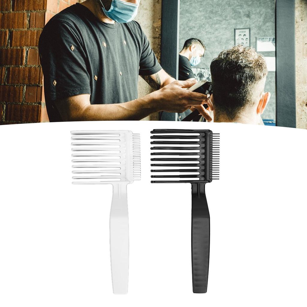 2pcs Professional Hair Cutting Comb Rounded Teeth Barber Fade Combs for Hair Salon