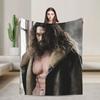 Jason Momoa Photo Collage Flannel Blanket Winter Super Warm Throw Blanket for Boy Girl Living Room Bedspread Sofa Bed Cover