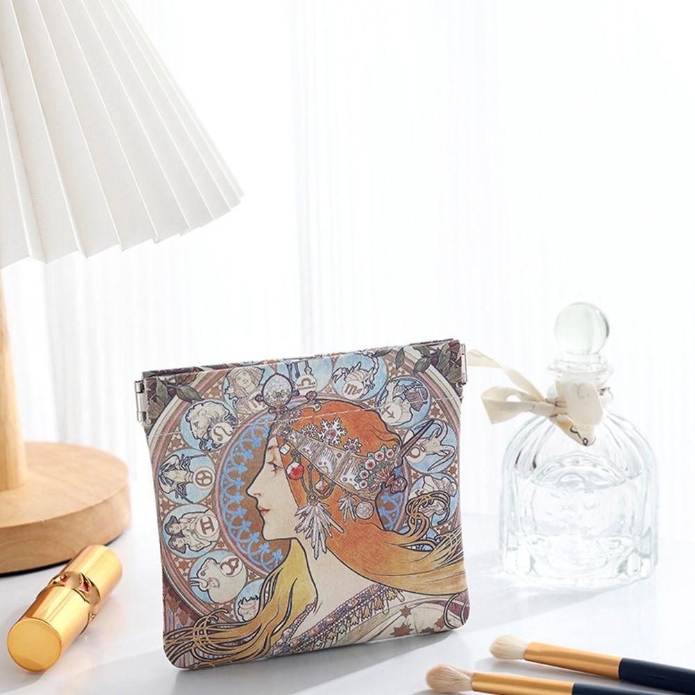 

Small Item Bag Money Bags Lipstick Cosmetic Bag Leaf Spring Bag Coin Purse Women Change Storage Bag S кофейный