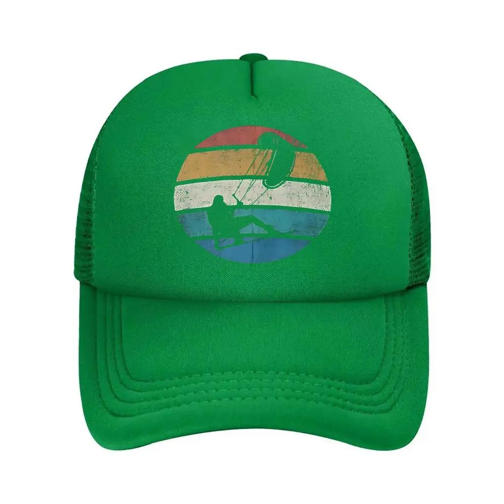 Surfing Retro Sports Beach Design Mesh Baseball Cap