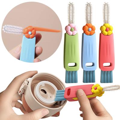 3 In 1 Bottle Brush Wine Glass Cleaner Brush Multifunctional Cup Brush Insulation Bottle Cleaning Brush Kitchen Cleaning Tools