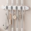 Suction Cup Mop Clamp, No Need for Drilling, Bathroom Household Mop Hook, Wall Hanging Clamp, Hanging Rack, No Trace, Strong Mop Rack