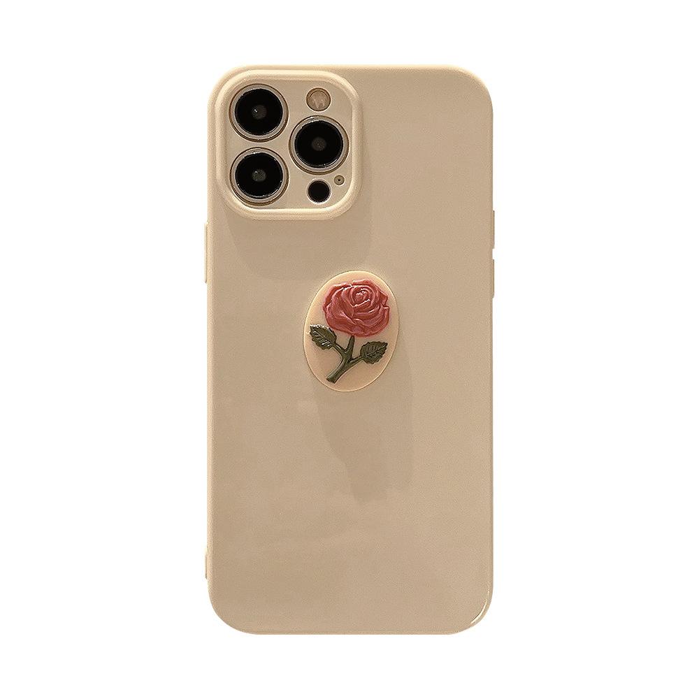 Three-dimensional Lotus Root Pink Rose Mobile Phone Case 15 for Apple for IPhone17 Gentle Wind 11 for 13promax All Inclusive