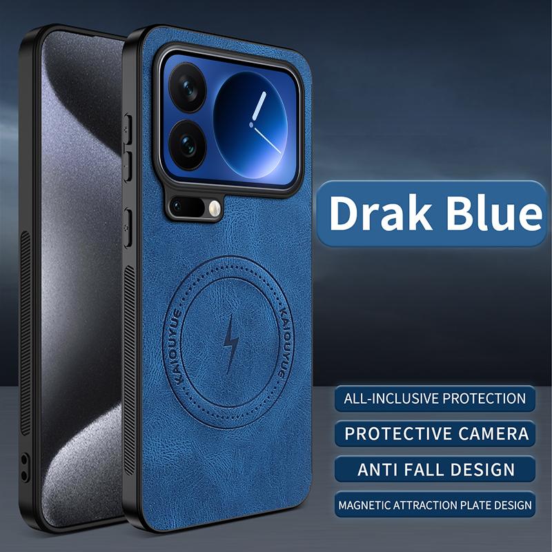 PU Leather Cover For Xiaomi 17 / 17 Pro Max Case Luxury Car Magnetic Hard Plastic Shockproof Phone Funda Protection Capa