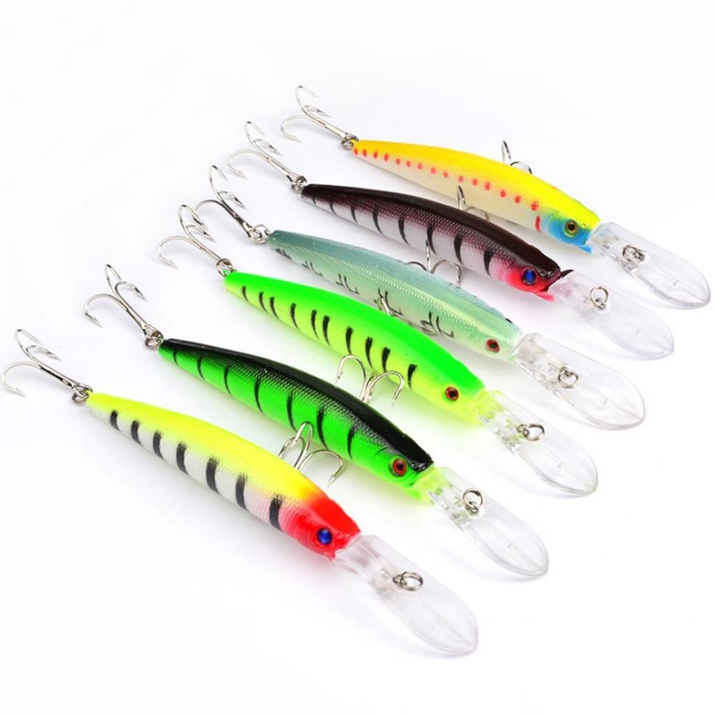 1 Pc 14,5 cm Minnow Köder Wobbler Harte Künstliche Köder Haken Angeln Tackle-Tool