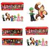 Sechsteiliges Super Mario Bros Actionfiguren-Spielzeugset mit Luigi, Yoshi und Pilz-Sammelfiguren für Kinder
