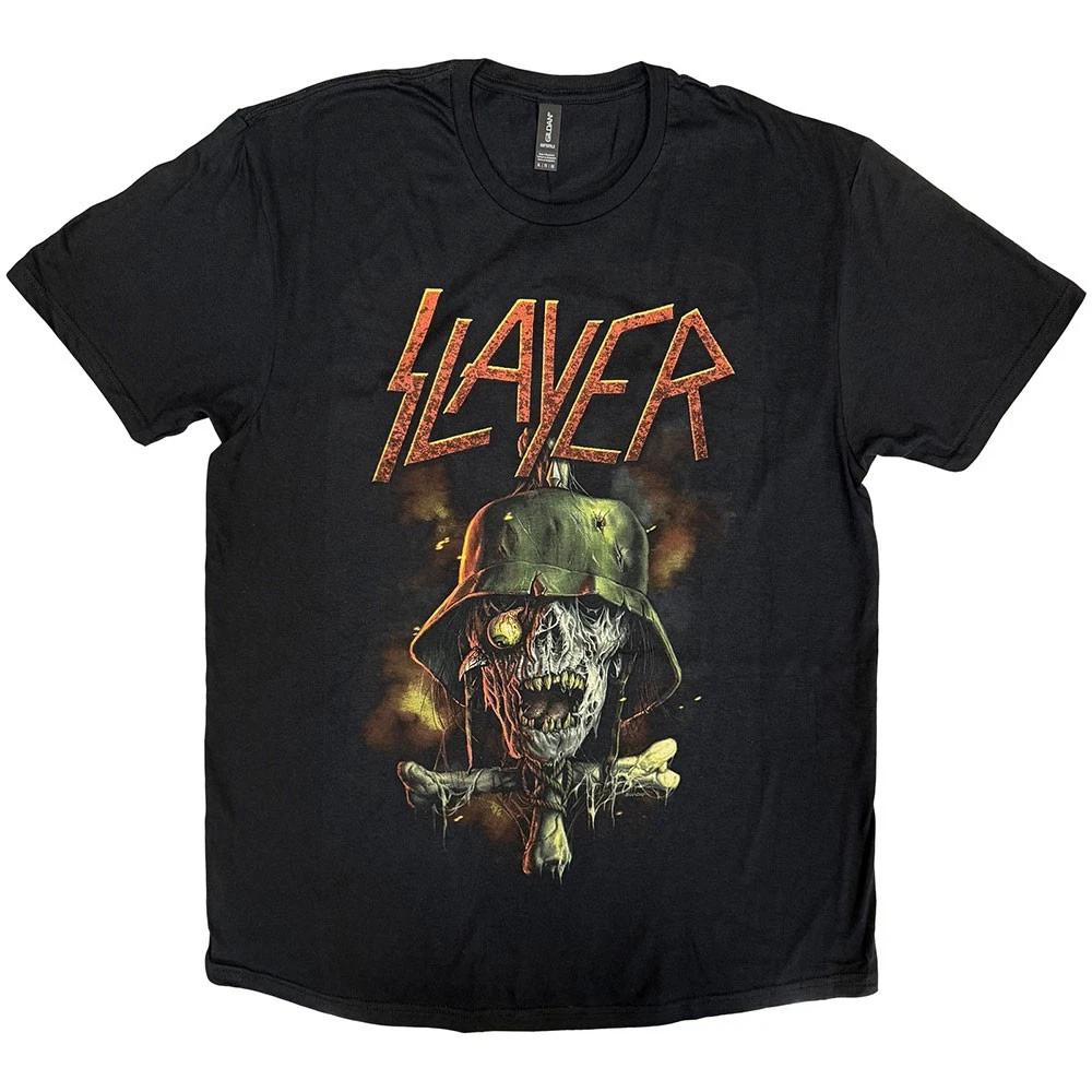 Slayer T Shirt Soldier Cross Zombie Skull band Logo Official Mens Black XL