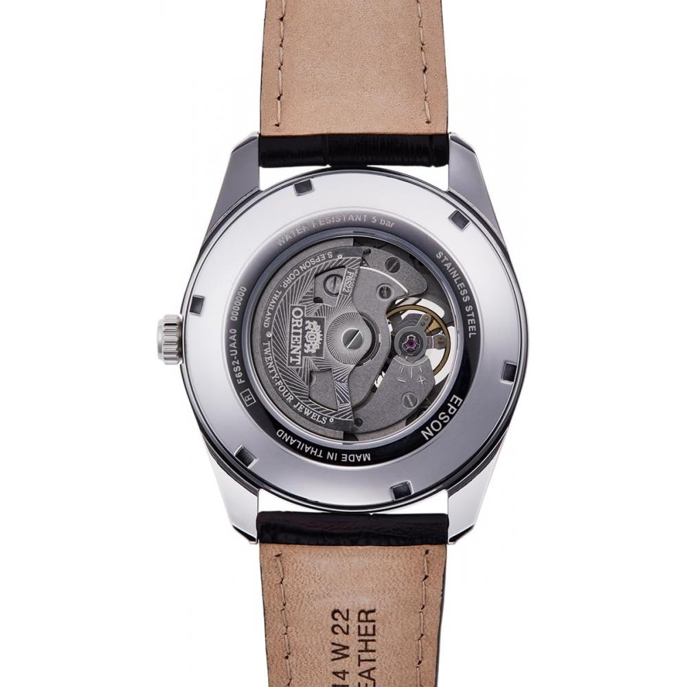Orient Men S Automatic Watch Open Heart Brown Rn Ar0004y