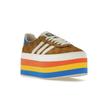 Adidas Gazelle Original GG Multicolor Platform (Womens) Women Sneakers Beige Brown 707873-UWV20-7163
