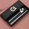 Wutuo 304 Stainless Steel Chopsticks and Spoon Set