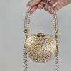 Acylic Mini Doublesided Diamond Clutch With Heart And Lock Buckle For Daily Street Style