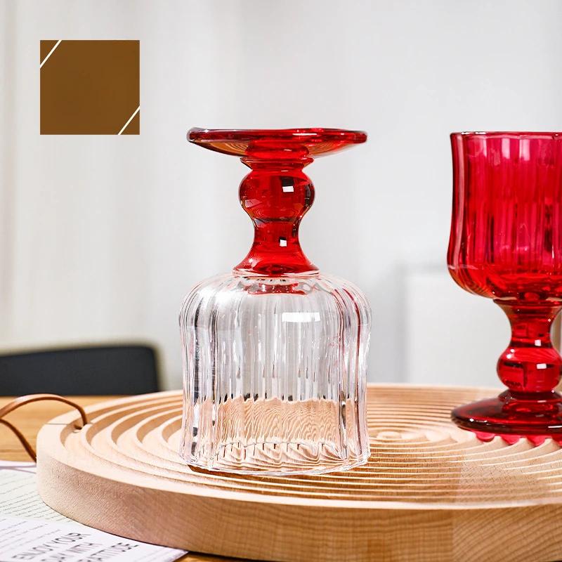 Sklenice na šampaňské, koktejlový pohár, světlo, luxusní skládané sklenice na whisky, domácí retro pohár, vynikající džus, pití, hrnek, nádobí