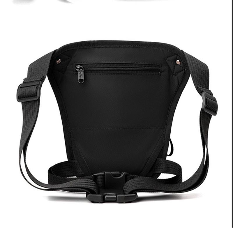 Marsupio da vita e gamba da uomo Borsa a marsupio per sport all'aperto Motociclista Viaggio Escursionismo Multi-tasche Nylon Maschile Borsa a cintura da coscia/fianco