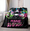 Custom Name Batman Catwoman Flannel Blanket Throw Blanket Soft Warm Sofa Bed home Decor Unique Gift