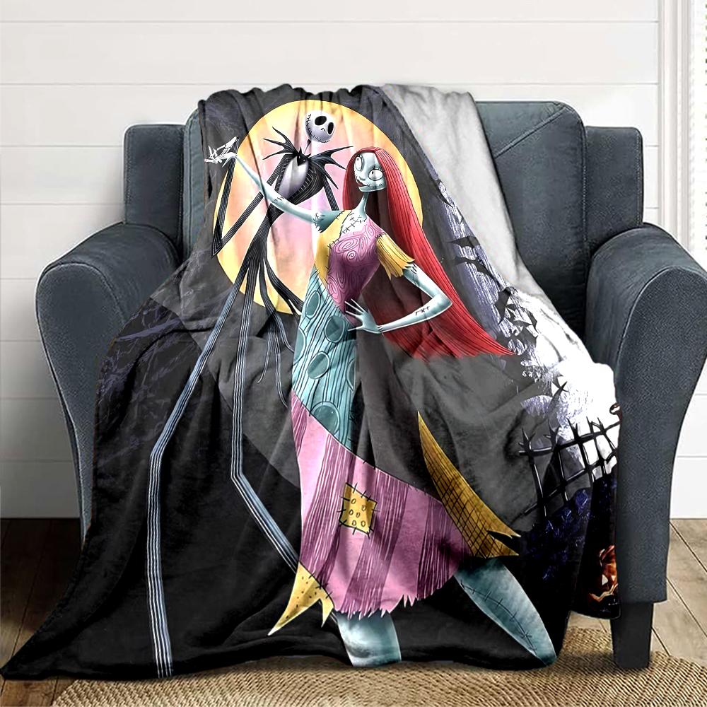 Nightmare Before Christmas Blanket Soft Throw Blanket For Home Bedroom Bed Sofa Travel Office Solid Christmas Blanket