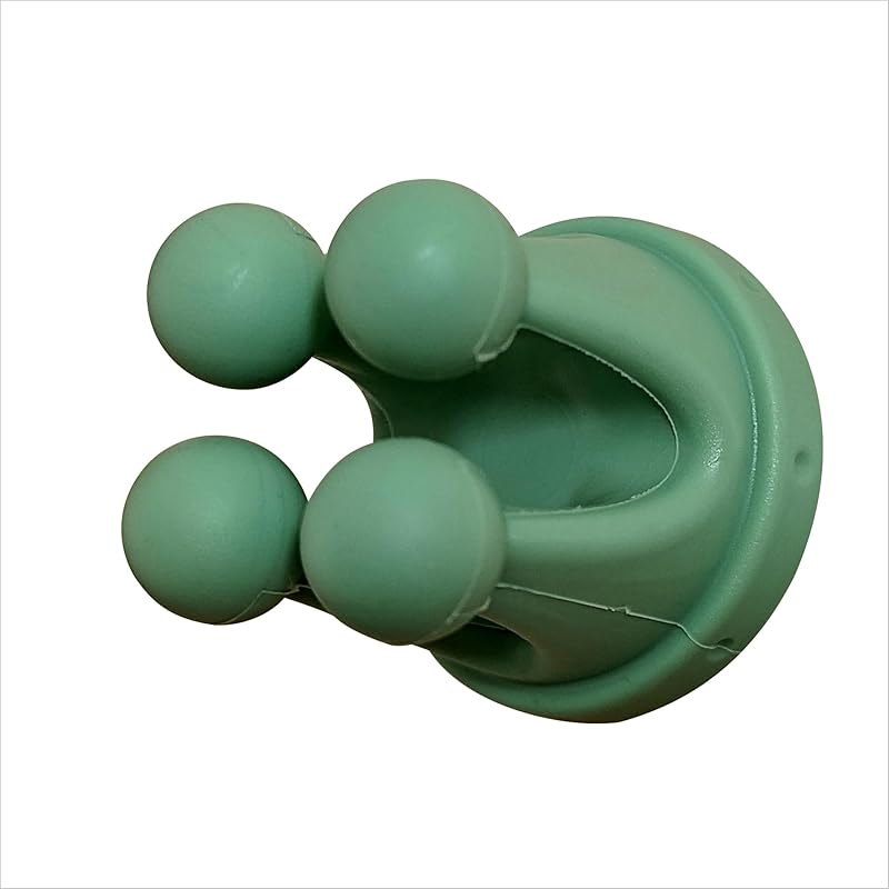3PCS Silicone Sticky Hooks Green Crown-Shaped Design for Hanging Keys Toothbrushes Charging Cables Bath Scrubbing Towels Electrical Plugs for Kitchen