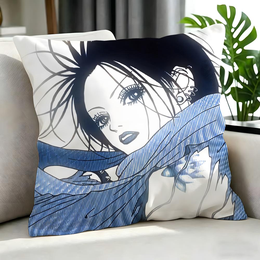 Anime Nana Cushion Cover Cushion Cover Set 4Pcs 50X50 45X45 40X40 Pillowcase Decorative Sofa Home Decor
