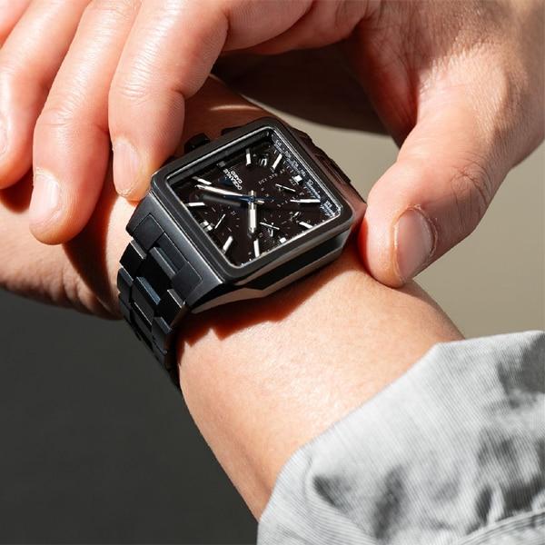 Casio Pánské čtvercové hodinky OCEANUS OCW-T5000B-1AJF [OCEANUS CLASSIC LINE] černé titánové analogové