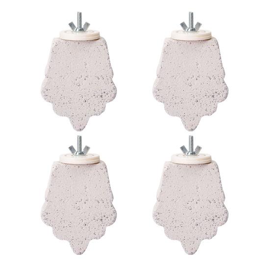 

Шт Камень для стачивания клюва птиц Кальциевая жердочка для попугая Игрушка для жевания Платформа-триммер для когтей лап птиц для маленьких и средних птиц Волнистый попугай Неразлучник 4pcs D