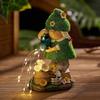 Valery Madelyn Gardening Cute Garden Garden Solar JP Ornament, Gnome, Light, Light, Outdoor, EG1305-0058