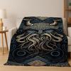 Viking WarriorSymbol Valknut Nordic Valhalla Flannel Blanket Soft Warm Throw Blanket for Bedroom Living Room Bed Travel Camping