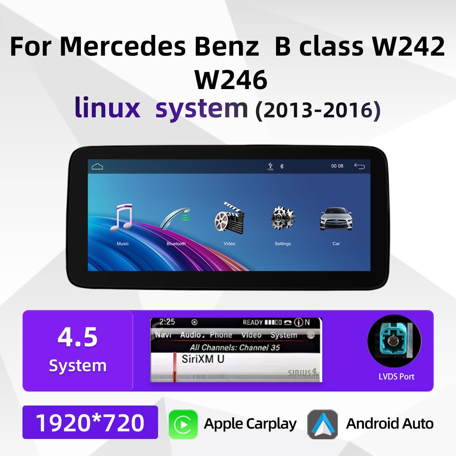 

Compatible GPS Navigator for Mercedes-Benz B-Class W242/W246 Center Console 10.25