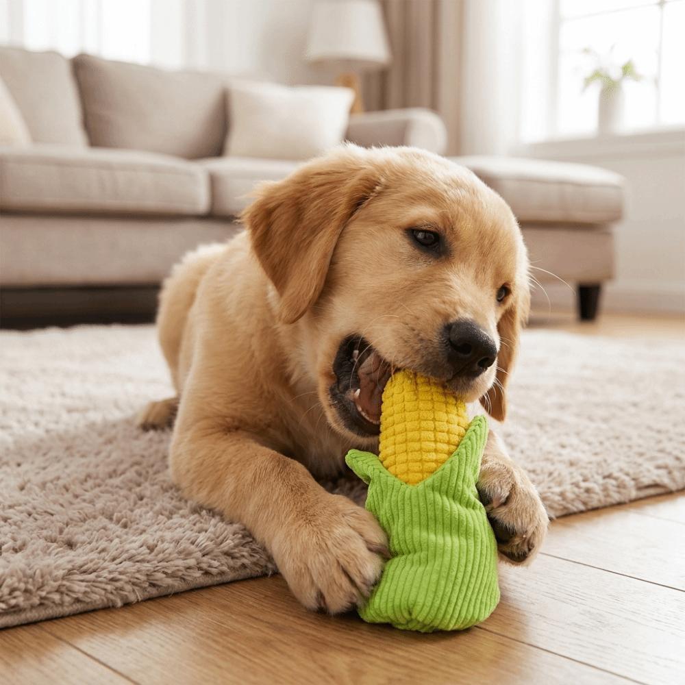 Bite-resistant Chew Squeak Toy Sounding Pet Training Toy Durable Dog Plush Chew Toy Teeth Cleaning