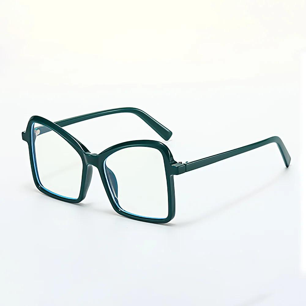 

Fashion Butterfly Blue Light Blocking Glasses Large Frame Anti Radiation Computer Eyewear for Men Women transparent