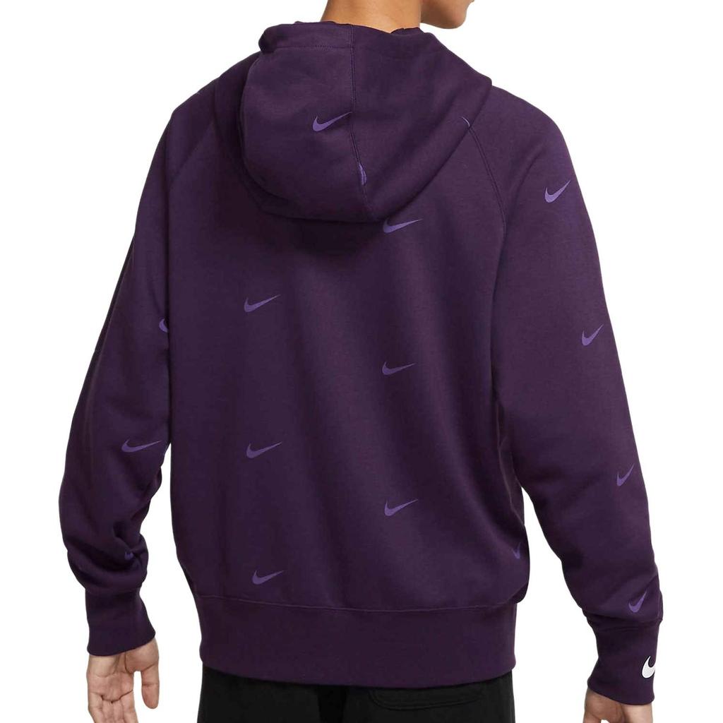 Nike Sweatshirts Men's Purple Hooded Moderate Regular DA0111-525