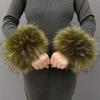Faux Fur Cuffs Arm Warmers Furry Wrist Cuffs Holiday Costume Accessory for Women