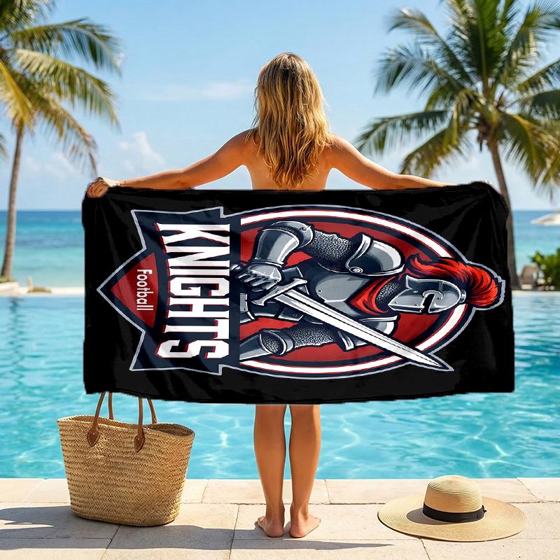 Knights Fashion Beach Towel: Ideal for Summer Adventures Soft, absorbent and quick drying suitable for swimming and bathing