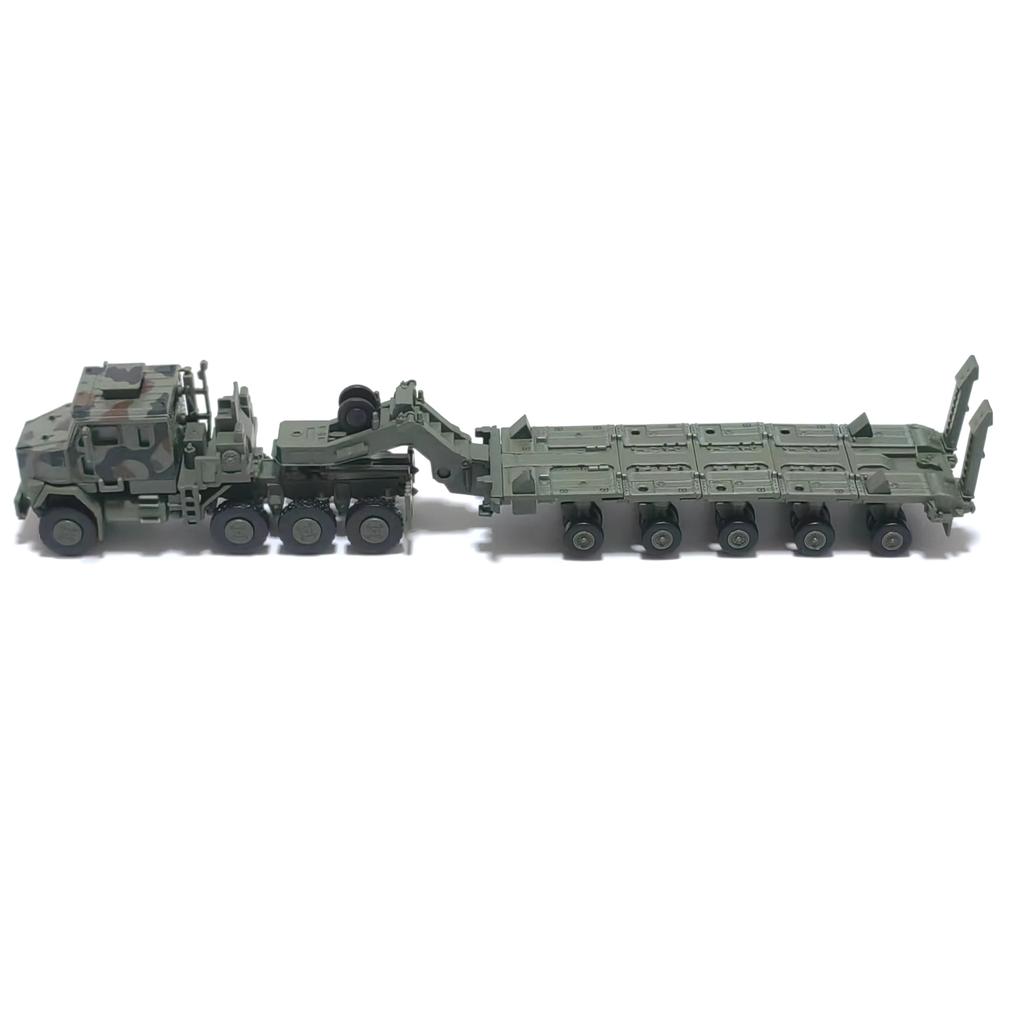 Green M1070 1/72 Scale Military Transport Vehicle ABS Plastic Vehicle Model Kit – DIY Assembly Child Toy Christmas Gift