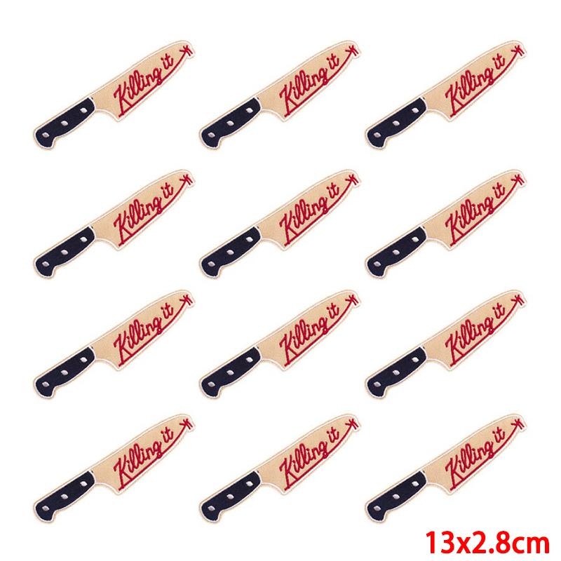 10 Pcs/lot Wholesale Embroidery Patch Iron On Patches For Clothing Patches On Clothes Jackets Decor Applique Sew Supplies