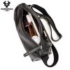 Humerpaul Men Leather Shoulder Bag High-quality Large Capacity and Multi-function Design