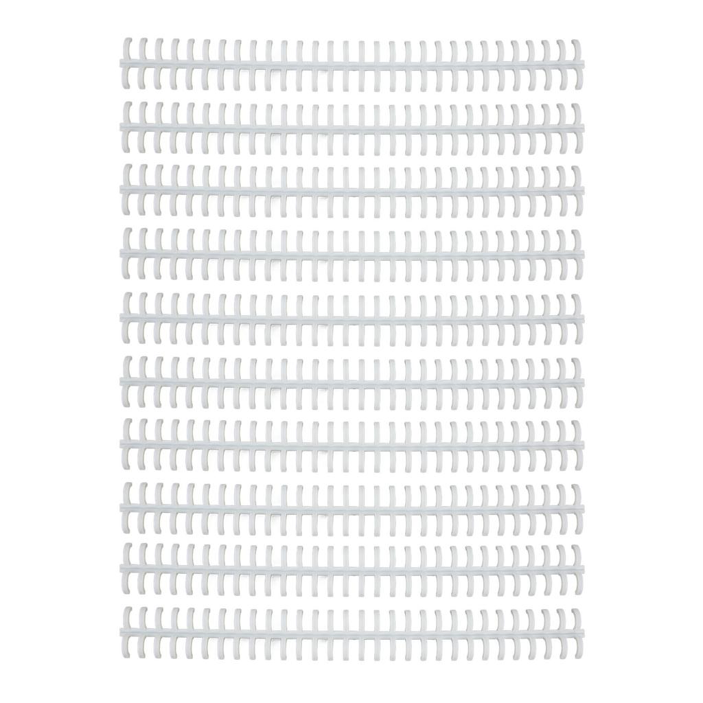 10 Pcs Loose Leaf Binding Spine 30 Hole Cuttable Wear Resistant PP Plastic 10mm Binding Comb for Student