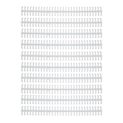 10 Pcs Loose Leaf Binding Spine 30 Hole Cuttable Wear Resistant PP Plastic 10mm Binding Comb for Student  