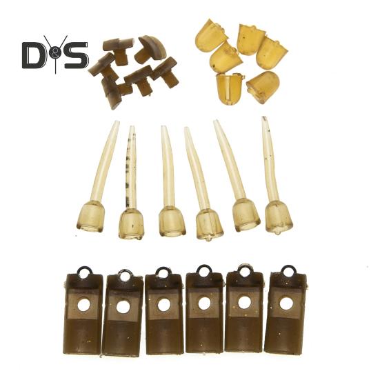 

24 шт./компл. чехол для вертлюга для ловли карпа, силиконовый чехол против запутывания, трубка для быстрой смены вертлюга, защитная насадка для рыболовных принадлежностей 24PCS