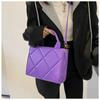 New Fashion Spring New Simple Ins Diamond Tote Bag Large Capacity Shoulder Messenger Bag Women's Bag