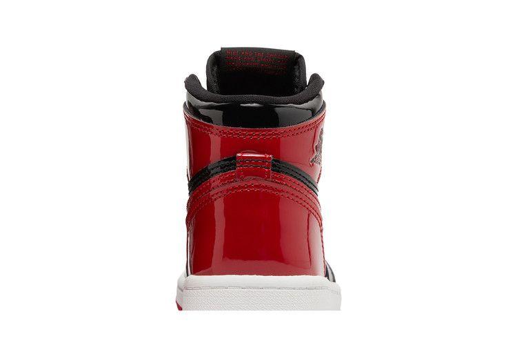 Kids' Sneakers Jordan 1 Retro High OG Patent Bred (PS) Black/White-Varsity Red