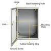 NEMA Steel Enclosure ,12 x 8 x 6\'\' NEMA 4X Steel Electrical Box, IP66 Waterproof & Dustproof, Outdoor/Indoor Electrical Junction Box, with Mounting